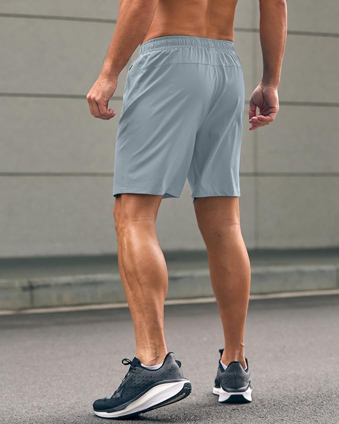 G Gradual Men's Athletic Running Shorts with Zipper Pockets Quick Dry 7"/ 5"/ 9" Workout Gym Shorts for Basketball Hiking