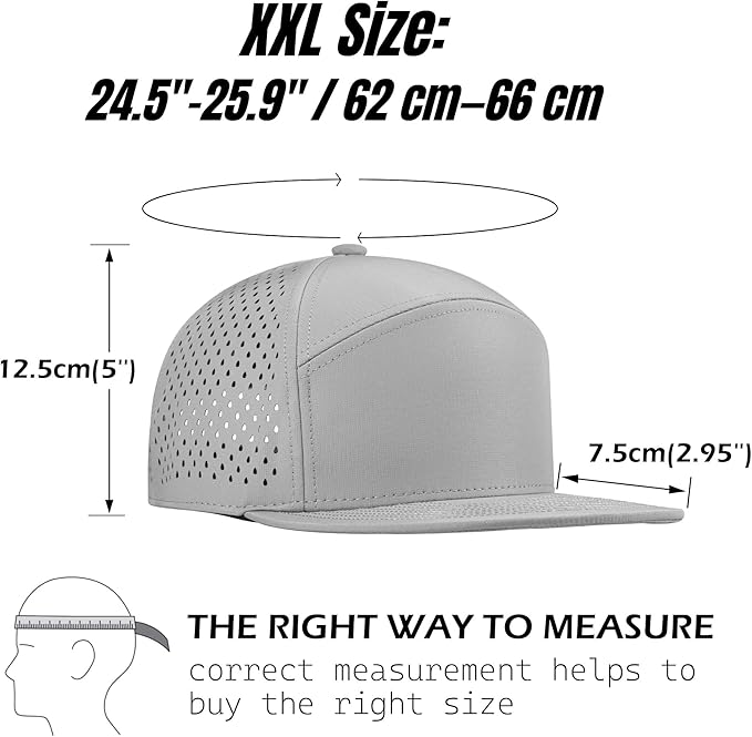 Performance Snapback Hats for Men Women,Flat Bill Cap,Golf,Running,Workout