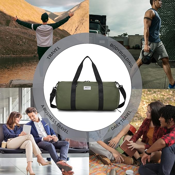 BE SMART Waterproof Mens Gym Bag with Shoe Compartment, Duffle Bag with Wet Pocket for Men, Lightweight Large Sport Duffel Bag NO Tpu Pocket for Overnight Weekender, Fitness, Swim, Boxing,Travel