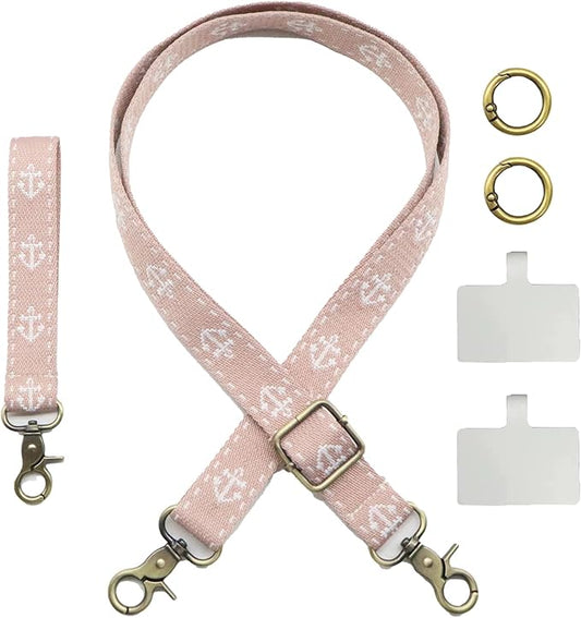 Adjustable 1" Width Phone Crossbody Lanyard and Wristlet Strap - Gift For The Lover In Your Life