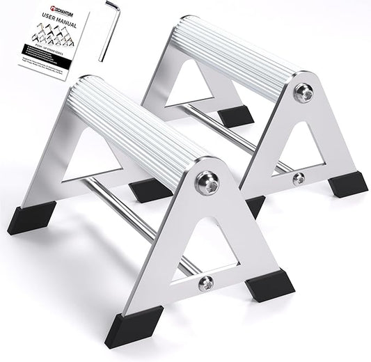 Push Up Bar - Heavy-Duty Stainless Steel Pushup Stands with Non-Slip Base, 500LB Capacity, Portable Home Gym Equipment for Strength Training & Floor Workout