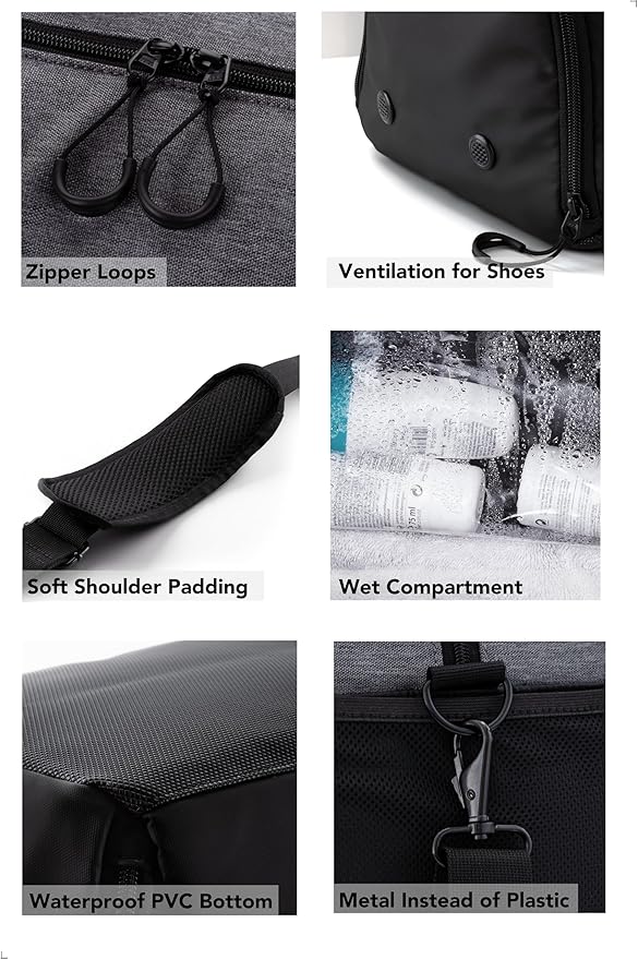 Fitgriff® Gym Bag V2 for Men and Women with Shoe & Wet Compartment - Duffle Bag for Travel, Sports, Fitness and Workout