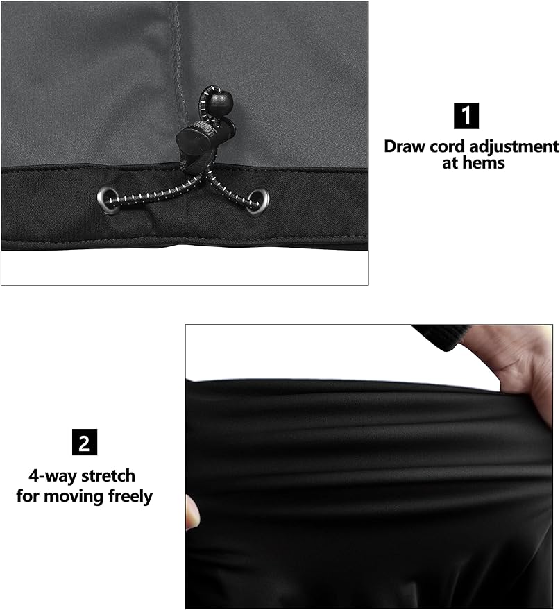 Little Donkey Andy Men's Lightweight Softshell Vest Windproof Sleeveless Jacket for Travel Hiking Running Golf