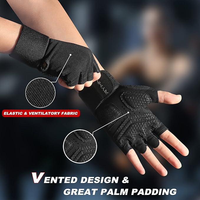 ZEROFIRE Workout Gloves for Women Men - Weight Lifting Gloves with Full Palm Protection & Extra Grip for Women Gym, Weightlifting, Weight Lift, Rowing, Exercise, Sport, Cycling