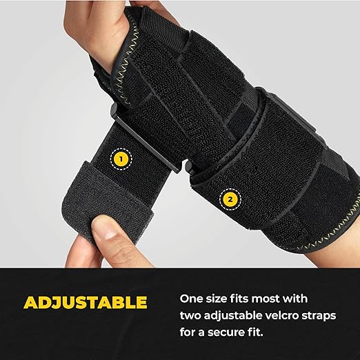 CopperJoint Wrist Brace for Carpal Tunnel - Wrist Support & Hand Brace for Sprains, Injuries, Post-Op Care - Tendonitis Wrist Brace - Copper Infused for Faster Healing & Support - Left