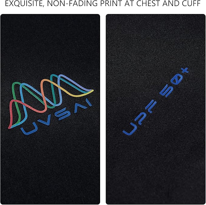 Men’s UPF 50+ Long Sleeve Performance T-Shirts Permanent UV Protective Quick Dry for Everyday Hiking Fishing Beach