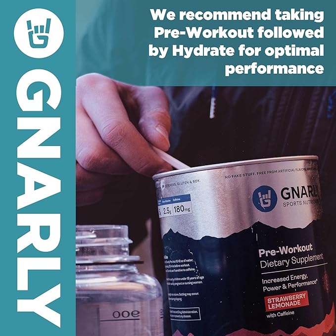 Gnarly Nutrition Hydrate Electrolyte Powder – Pina Colada Exercise Hydration Drink Mix – NSF Contents Certified – Electrolyte Solution, Performance & Recovery – Pina Colada, Box of 20 Stick Pack