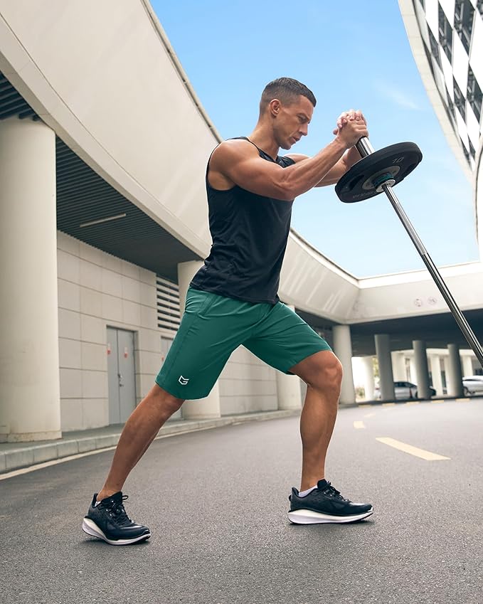 G Gradual Men's Athletic Running Shorts with Zipper Pockets Quick Dry 7"/ 5"/ 9" Workout Gym Shorts for Basketball Hiking