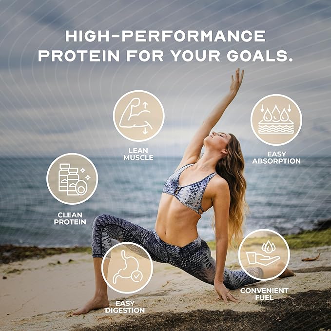 Muscle Feast Grass-Fed Whey Protein Isolate, All Natural Hormone Free Pasture Raised, Whey Isolate Protein Powder for Men and Women, Clean, Gluten-Free, Delicious Isolate Protein - Vanilla, 2lb