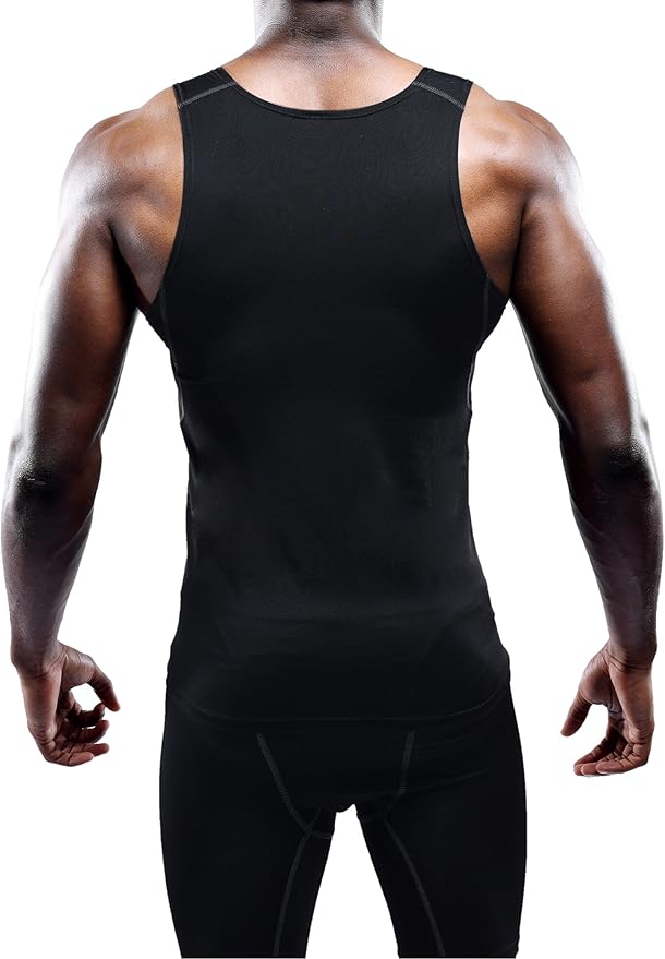NELEUS Men's 3 Pack Dry Fit Compression Tank Top
