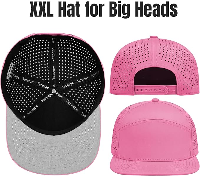 Performance Snapback Hats for Men Women,Flat Bill Cap,Golf,Running,Workout