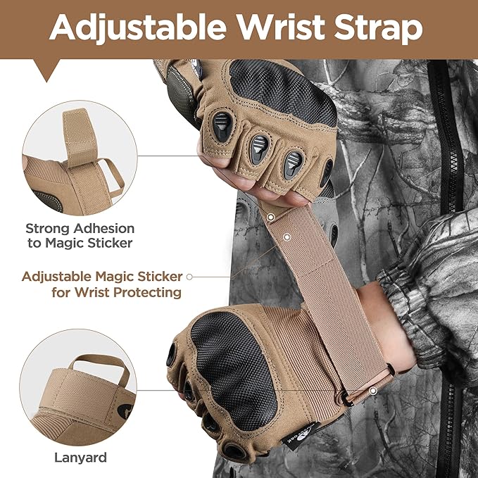 Mossy Oak Fingerless Tactical Gloves for Men and Women- Motorcycle Gloves for Tactical Shooting, Hunting, Cycling and Hiking