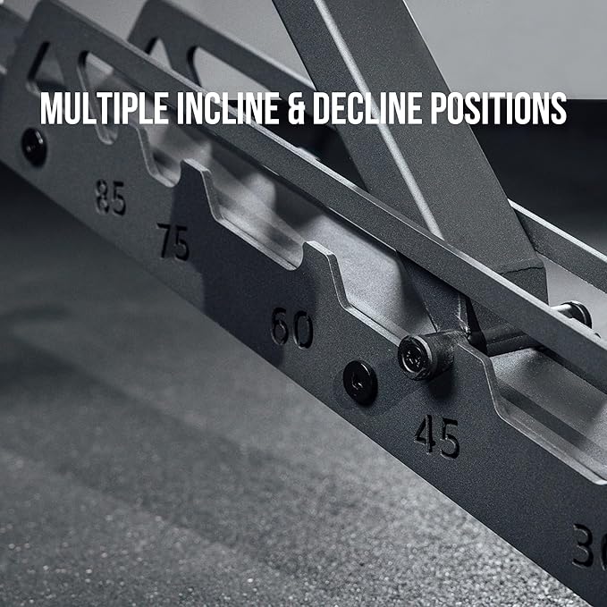 Rep Nighthawk Adjustable Weight Bench | Home Gym Incline Decline Flat Workout Bench | Heavy Duty Fitness and Strength Training Equipment | Foldable Space Saving Design