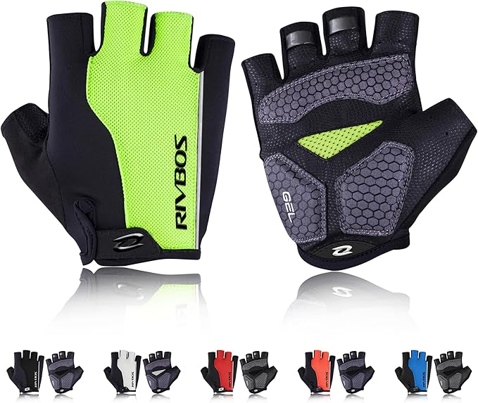 RIVBOS Cycling Gloves Bike Gloves for Men Women with Anti-Slip Shock-Absorbing Pad for Bicycle/Workout/Road Bike/Gym/Driving CHG001