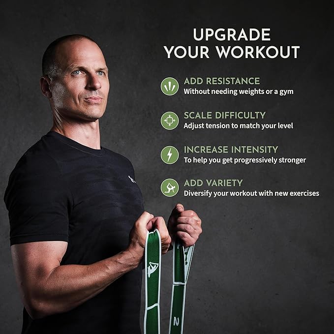 Stretching Strap: HEAVY Resistance Band, Stretch Strap with Loops for Yoga, Pilates, Dance, Physical Therapy, Gymnastics, Yoga Strap for Stretching, Workout, Flexibility