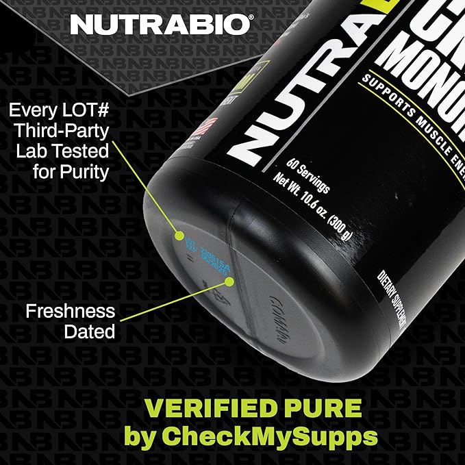 NutraBio BCAA 5000 Powder - Vegan Fermented BCAAs - Supports Lean Muscle Growth, Recovery, Endurance - 60 Servings - Strawberry Lemon Bomb