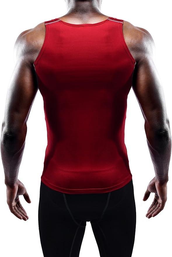 NELEUS Men's 3 Pack Dry Fit Compression Tank Top