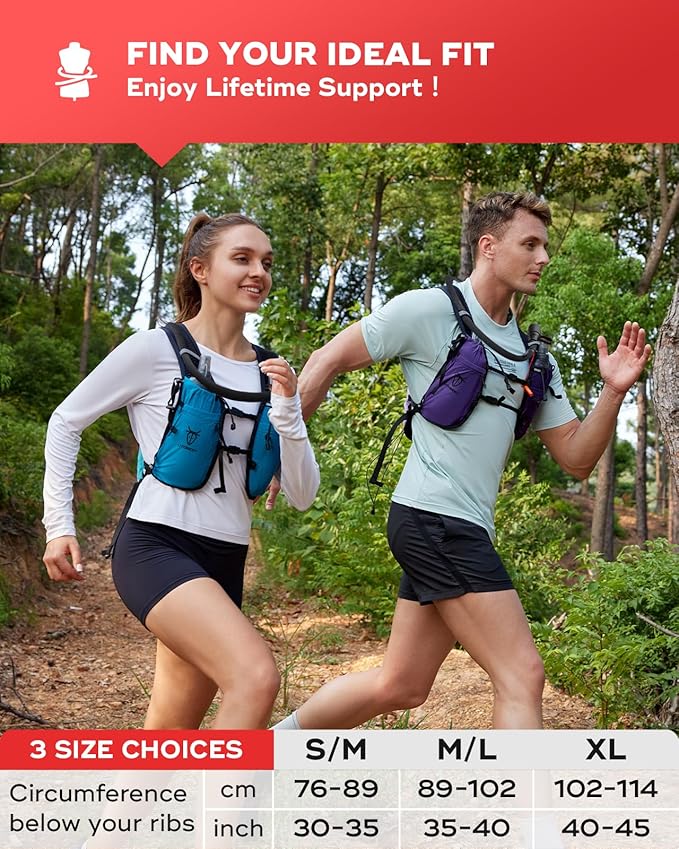 Upgrade Running Hydration Vest 10L, Running Backpack for Women Men Multi-Functional Storage, Adjustable Water Vest for Trail Marathon Race Jogging Cycling