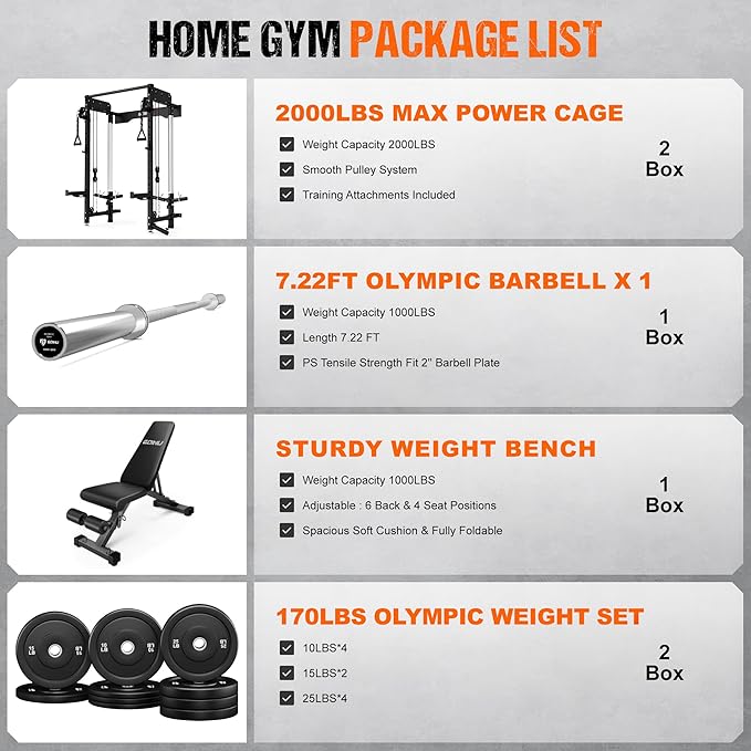 WM3-V4 Folding Squat Rack, Wall Mounted Power Rack with Dual Independent Pulley System, Functional Trainer with 5 Adjustable Function Modes for Space Saving