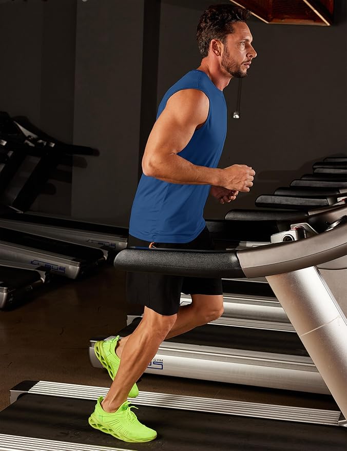 MAGCOMSEN 2 Pack Men's UPF 80+ Tank Tops Quick Dry Workout Gym Sleeveless Muscle Shirts Cooling Summer Beach Swim Shirt