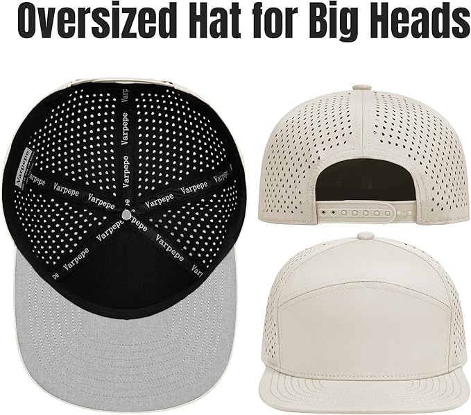 Performance Snapback Hats for Men Women,Flat Bill Cap,Golf,Running,Workout