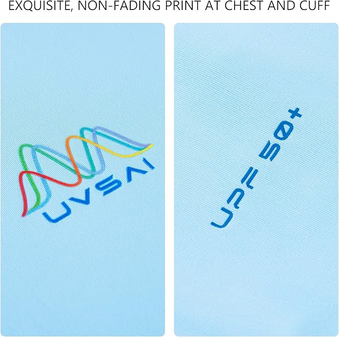 Men’s UPF 50+ Long Sleeve Performance T-Shirts Permanent UV Protective Quick Dry for Everyday Hiking Fishing Beach