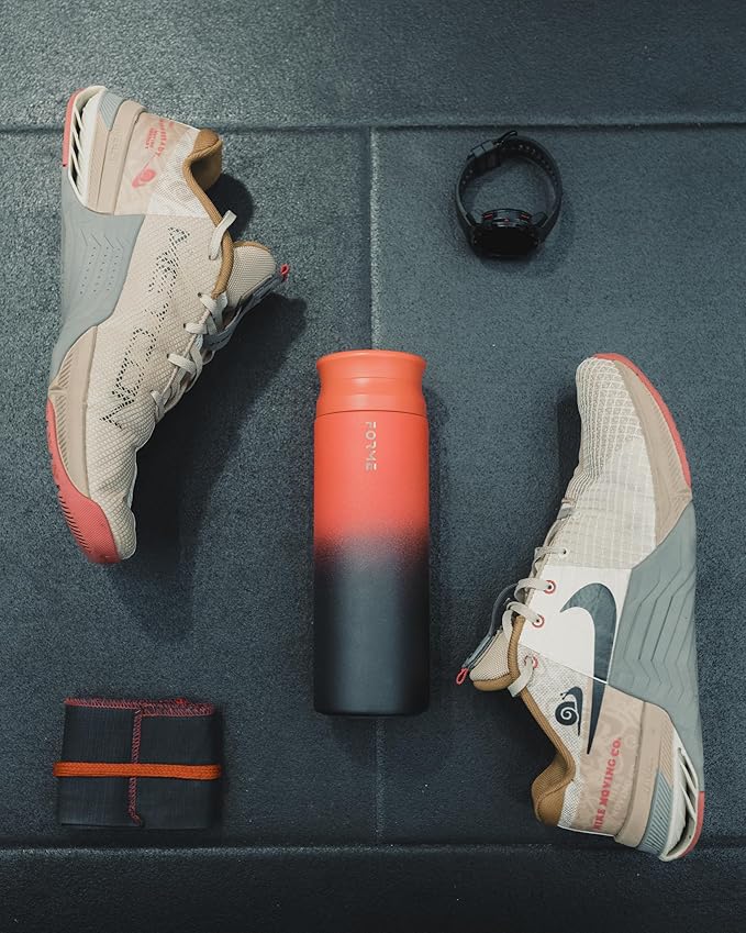 FORME - Shaker, 700ml Stainless Steel Protein Shaker, Double Walled Vacuum Insulated, Cold and Hot Drinks, Silent & Leak Proof, Fits Most Cup Holders (Gradient Purple/Pink/Yellow)