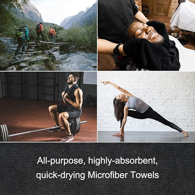 Arkwright Microfiber Gym Towel - Bulk Case of 180 - Super Soft, Quick Dry Workout Sweat Towels, 300 GSM Lightweight & Absorbent for Sports, Working Out, Yoga, and Spa, 16 x 27 in, Hunter Green