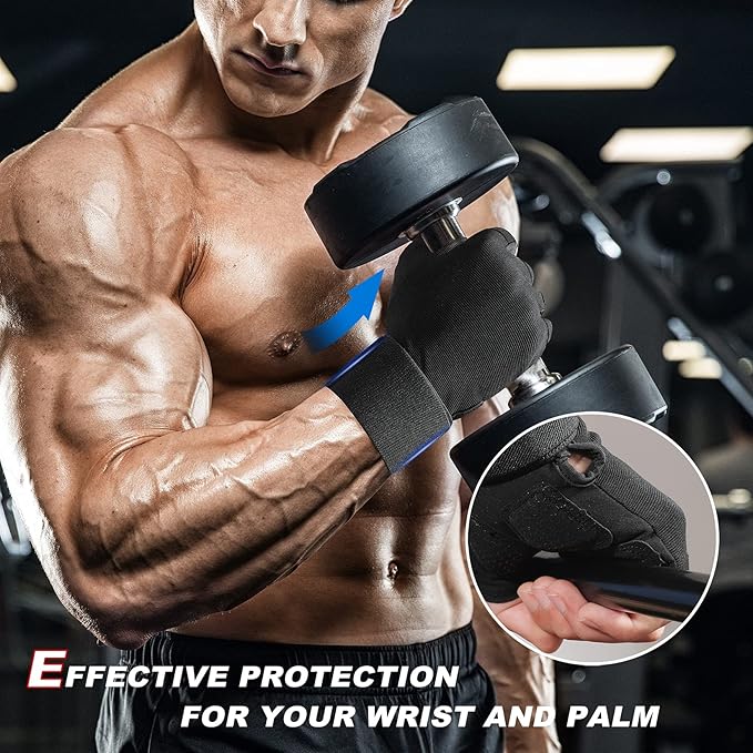 ZEROFIRE Workout Gloves for Women Men - Weight Lifting Gloves with Full Palm Protection & Extra Grip for Women Gym, Weightlifting, Weight Lift, Rowing, Exercise, Sport, Cycling