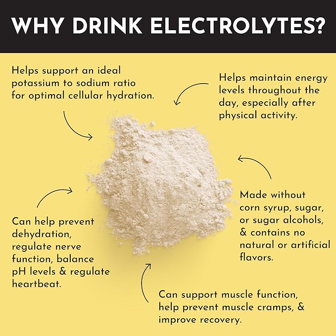 Tropical Paradise Electrolytes – 30‑Serving Hydration Drink Mix with Coconut Water, Sea Salt, and Trace Minerals – Supports Hydration, Recovery, and Electrolyte Balance*