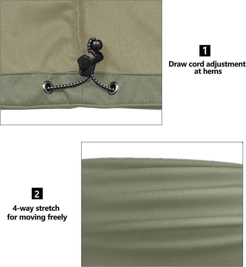 Little Donkey Andy Men's Lightweight Softshell Vest Windproof Sleeveless Jacket for Travel Hiking Running Golf