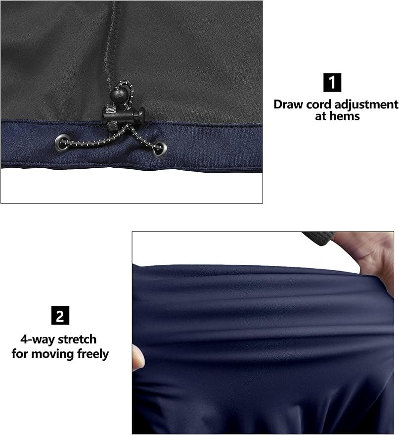 Little Donkey Andy Men's Lightweight Softshell Vest Windproof Sleeveless Jacket for Travel Hiking Running Golf