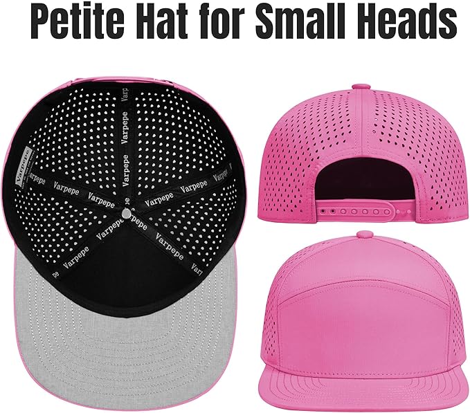 Performance Snapback Hats for Men Women,Flat Bill Cap,Golf,Running,Workout