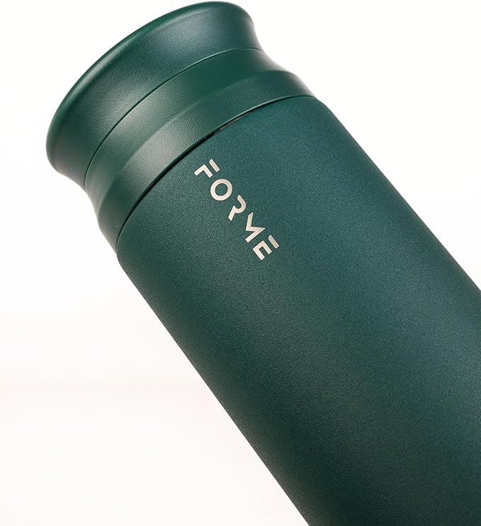 FORME - Shaker, 700ml Stainless Steel Protein Shaker, Double Walled Vacuum Insulated, Cold and Hot Drinks, Silent & Leak Proof, Fits Most Cup Holders (Jungle)