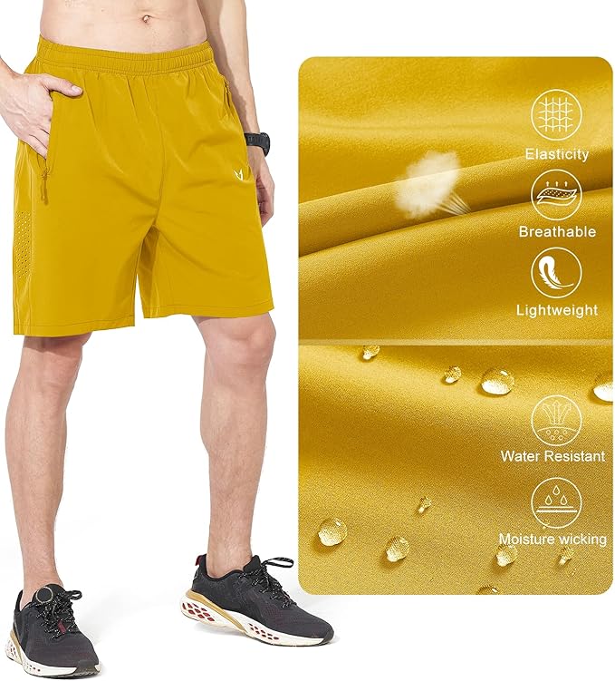 NORTHYARD Men's Athletic Running Shorts Quick Dry Workout Shorts 7"/ 5"/ 9" Lightweight Sports Gym Basketball Tennis Hiking