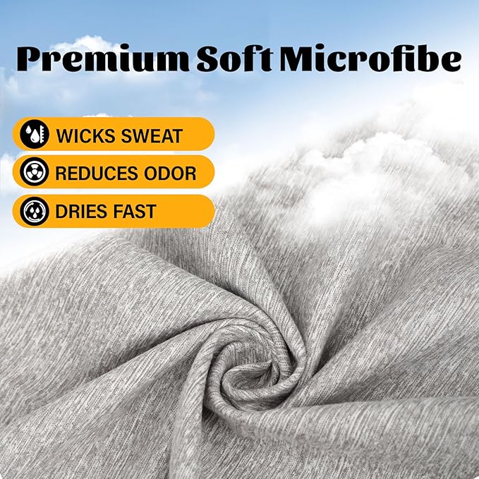 3 Pack Microfiber Gym Towel Fast Drying Men Women Workout Gear for Body Sweat Sports Exercise Fitness Tennis Running Riding Hiking Camping Yoga Jogging Fishing Working Out Towel