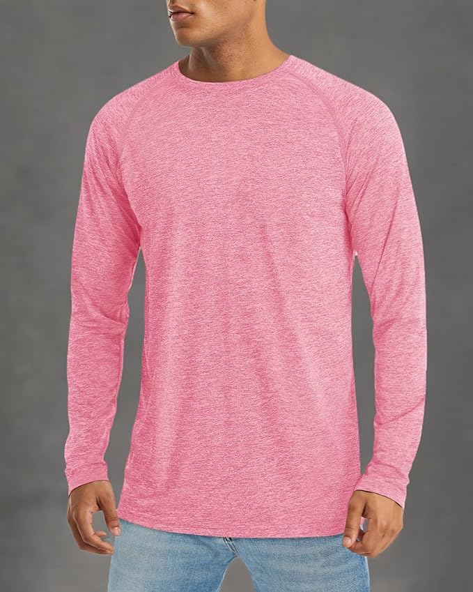 MAGCOMSEN Men's Long Sleeve Shirts UPF 50+ UV Sun Protection Athletic Shirts for Hiking Running Workout Rash Guard