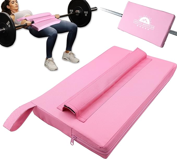 Square Hip-Thrust Pad Protective Extra Thick Foam pad for Barbell Weightlifting Hip Thrusts and Glute Bridges Workouts Home Gym Equipment