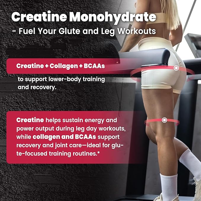 VEV Creatine Monohydrate for Women Powder 5000mg with Collagen & BCAAs 2:1:1 – Creatina para Mujeres, Supports Muscle Definition, Recovery & Energy – Unflavored, Sugar-Free, 9.5oz, 30 Servings