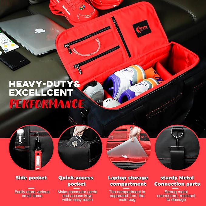 Sneaker Bag for Travel/Sneakerhead gift/Outdoor Sports Bag/Gym Bag /, A Multi-functional Travel Duffel Bag with 3 Adjustable Dividers, & Shoulder Strap,Made of Nylon, by Krone Kalpasmos-classic