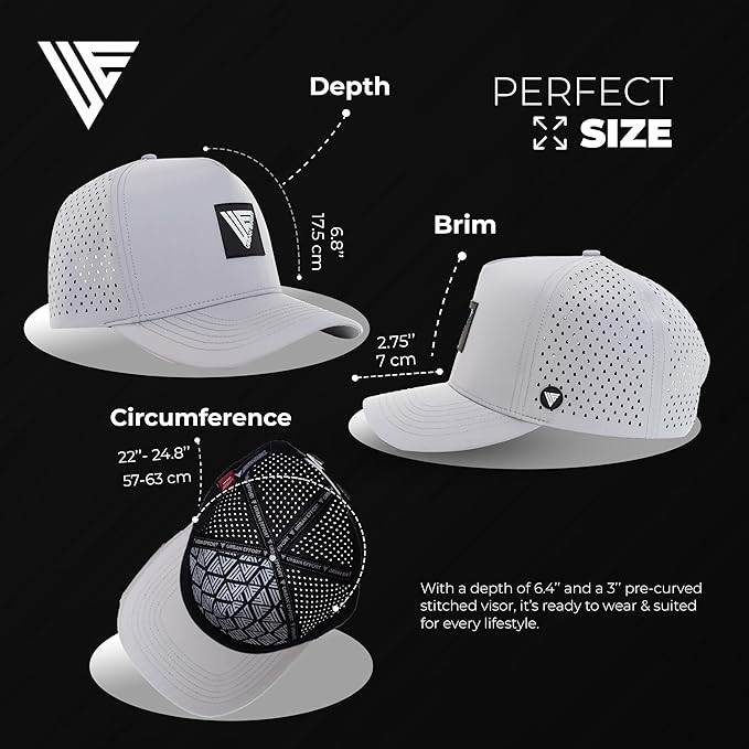 Urban Effort Hydro Performance Hat-Water-Resistant Baseball Cap-Men and Women-Great Snapback for Golf, Adventure,Lake,Workout