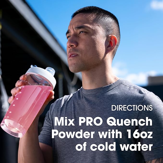 Optimum Nutrition Pro Quench, 10g Clear Protein, 10g Collagen peptides & Electrolyte Powder Drink Mix, Strawberry, 20 Servings, 520 Grams (Packaging May Vary)