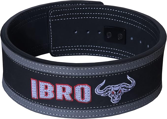 IBRO Powerlifting Lever Gym Belt – Power 8MM, 10MM or 13MM Extreme Heavy Duty Genuine Leather Belts - Squats Deadlifts Bodybuilding Weight Lifting IPF Power Lifting Strongman for Men