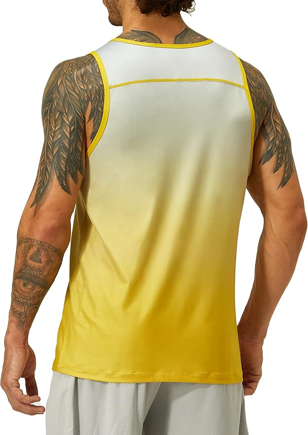 EZRUN Men's Quick Dry Sport Tank Top for Bodybuilding Gym Athletic Jogging Running,Fitness Training Workout Sleeveless Shirts