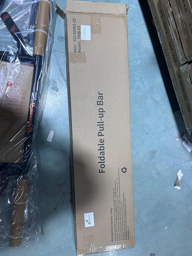 Sportneer 2025 Upgrade Pull up Bar for Doorway with Folding Handle, Door Pull up Bar Door Frame Multi-Grip Upper Body Trainer, 440lb, Indoor Fitness for Home Gym Strength Training - US Patent Pending