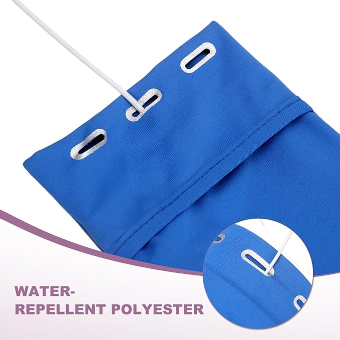 PATIKIL Universal Running Armband Sleeve 7.09"x3.94", Cell Phone Arm Bands Sleeve with Zipper Pocket for Key Earphones Credit Cards Sports Gym Workouts Exercise (S, Blue)