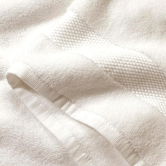 BOLL & BRANCH Plush Bath Sheet Set - White - 6 Piece - Includes 2 Oversized Bath Sheets, 2 Hand Towels & 2 Washcloths - 100% Organic Cotton - Ultra Soft & Luxurious - Quick Absorbing