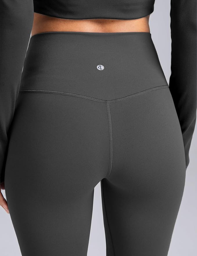 Colorfulkoala Dreamlux No Front Seam Leggings for Women 25"/28" Inseam, Seamless High Waisted Buttery Soft Yoga Pants