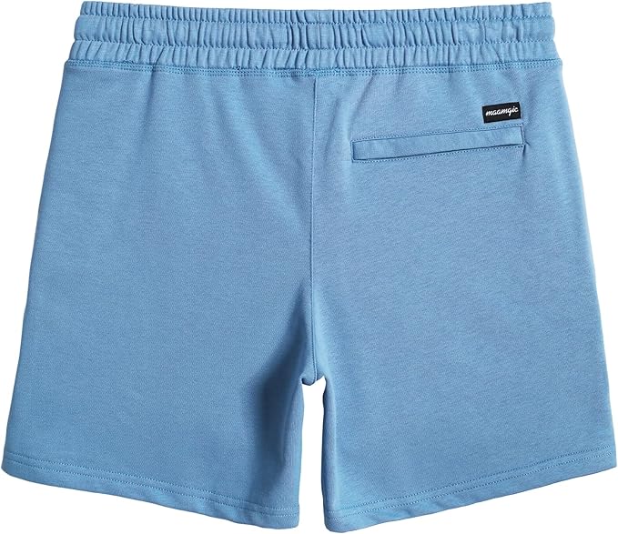 maamgic Mens Athletic Gym Shorts 5.5" Elastic Waist Casual Pajama Pocket Jogger Men Workout Short Pants