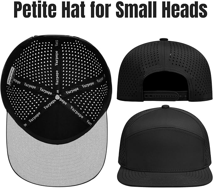 Performance Snapback Hats for Men Women,Flat Bill Cap,Golf,Running,Workout